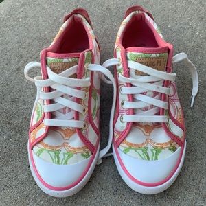 Coach Barrett Logo Pink Sneakers